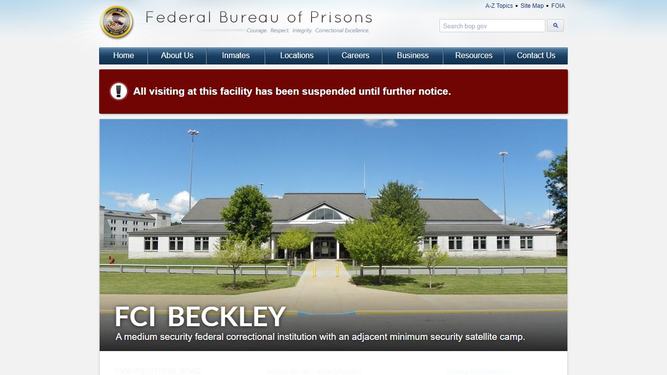 FCI Beckley - Federal Bureau of Prisons